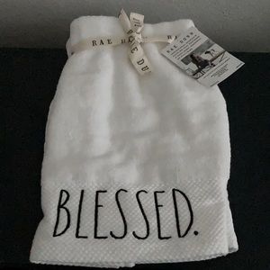 Rae Dunn “Blessed” Hand Towels (Set of 2) NWT